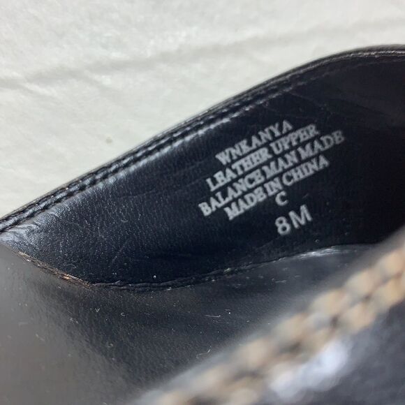 Nine West Black 3 Inch Heel Leather Upper Sexy Slimming Pointed Toe Woman 8 Med - Picture 11 of 11